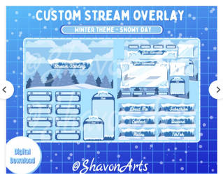 Custom Username Winter Twitch Overlay by ShavonArts