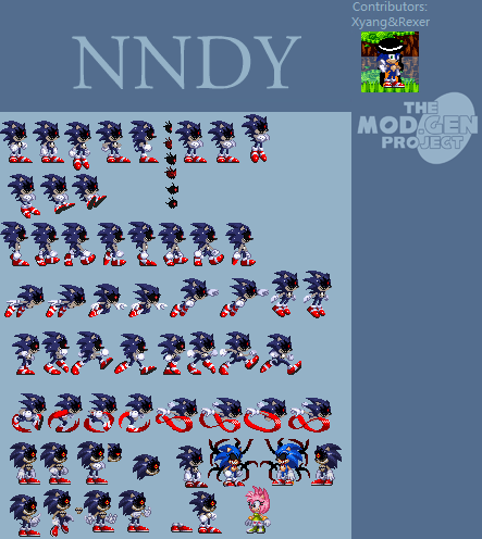 Sonic Modgen Original and Fixed Sprites Sheet by SonicFanSheet on DeviantArt