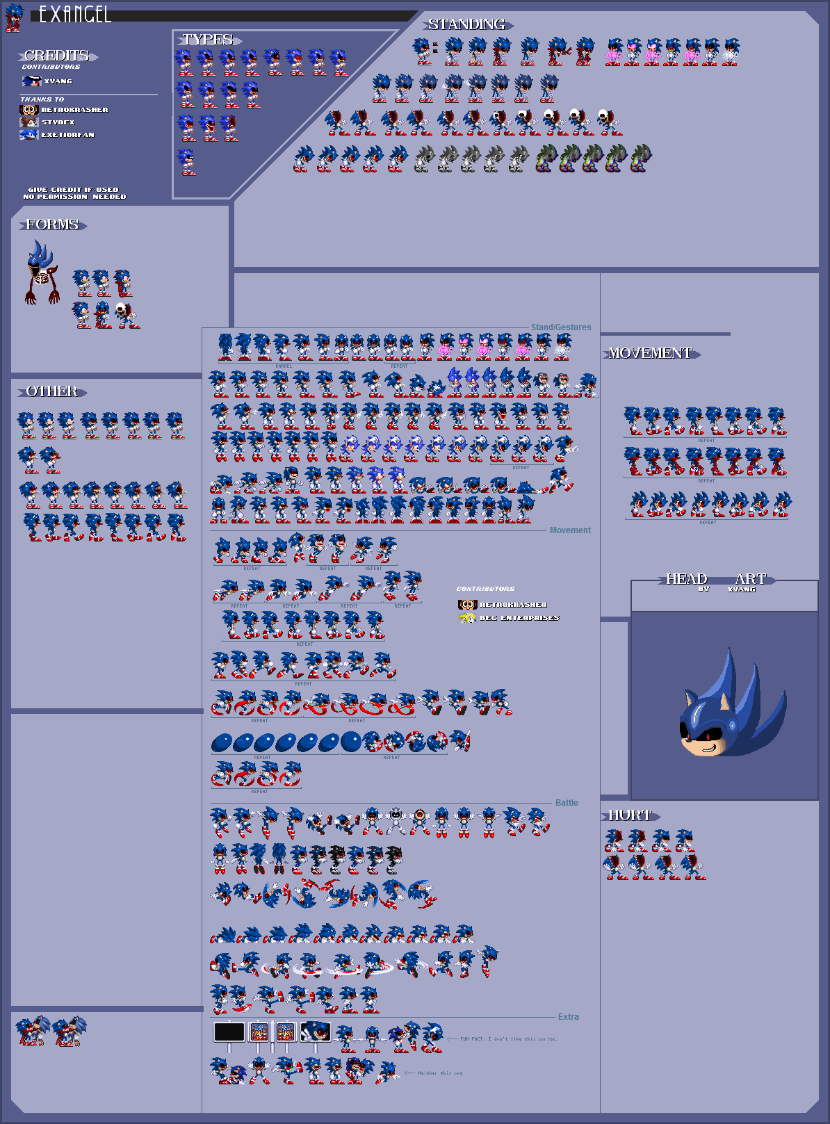 Fleetway Sonic Sprite Sheet by Xyang123456 on DeviantArt