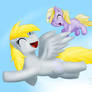 Derpy and Dinky - Flight