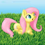 Fluttershy - Laying on Grass