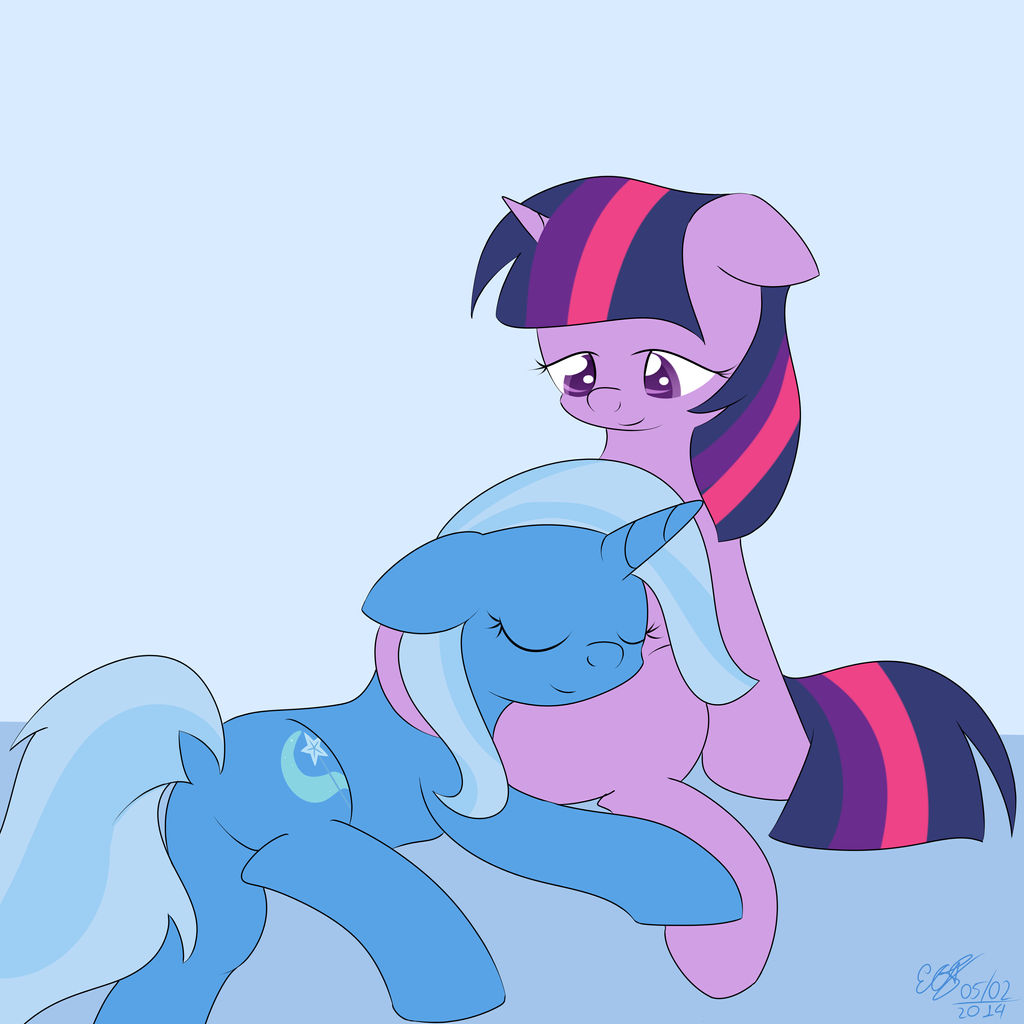 Commission - Twilight Sparkle and Trixie