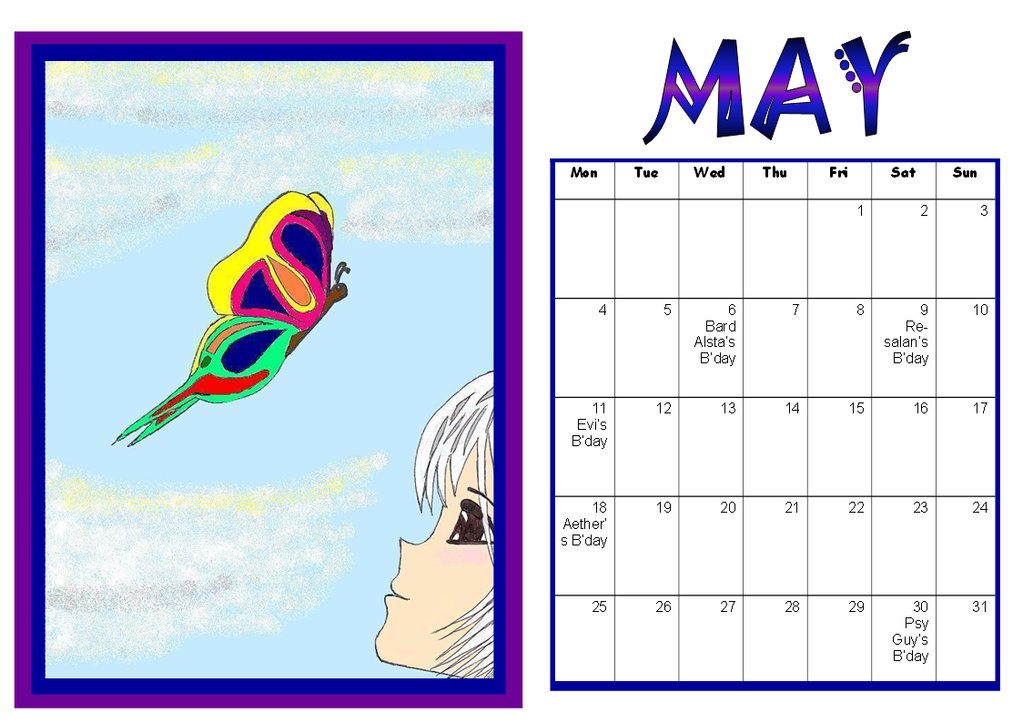 MT Calender: May