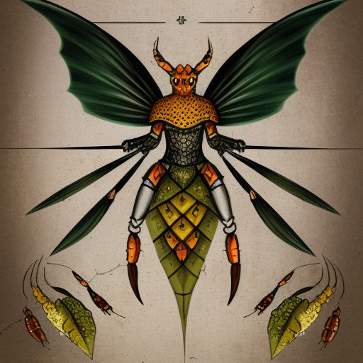 Insect Humanoid by BunnyworksStudio on DeviantArt
