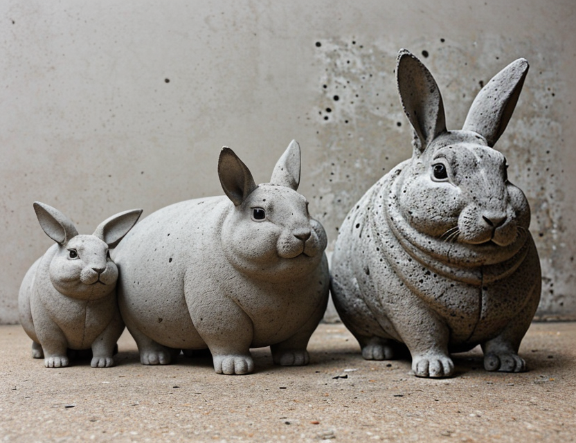Cement Block Rabbit Hutch Concrete Rabbits by BunnyworksStudio on DeviantArt