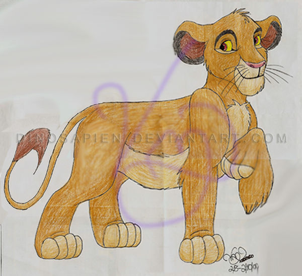 Simba Drawing by dinosapien on DeviantArt