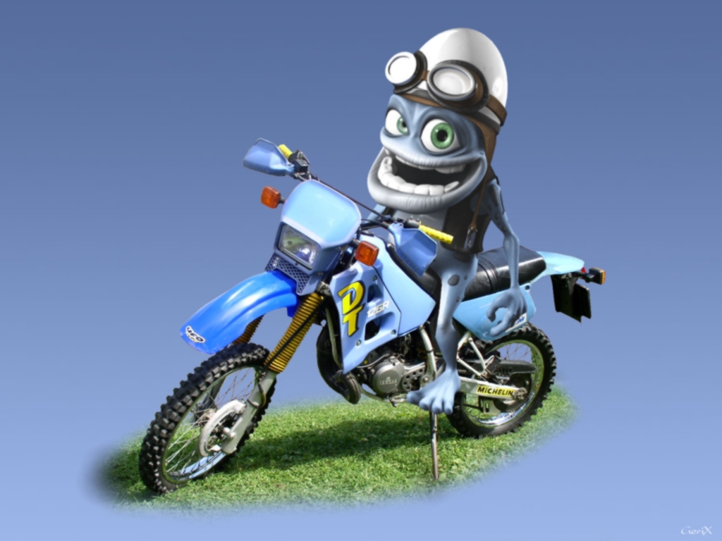 Crazy Frog Motorcycle Lexica Crazy Frog, On One Wheel, Motorcycle,