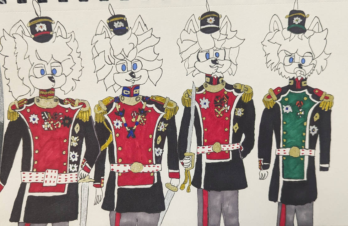 The brothers and regiments. 1-4 And rank by ashadowtale on DeviantArt