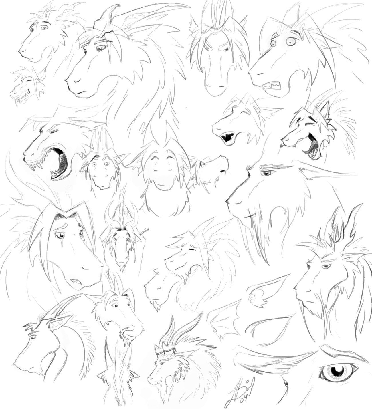 Dragon Faces