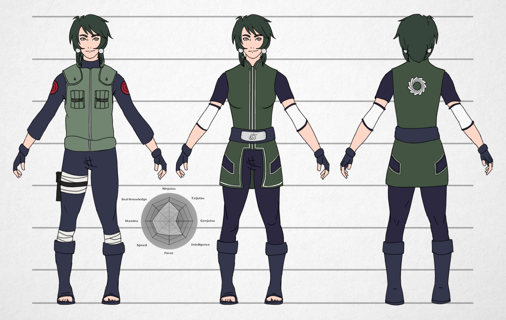 Naruto OC  Jounin Nanami Reference by FarawayZephyr on DeviantArt