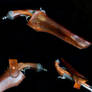 Handmade leather flintlock pistol holster