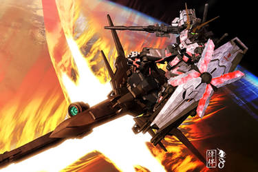 Unicorn Gundam - Delta Plus by sandrum