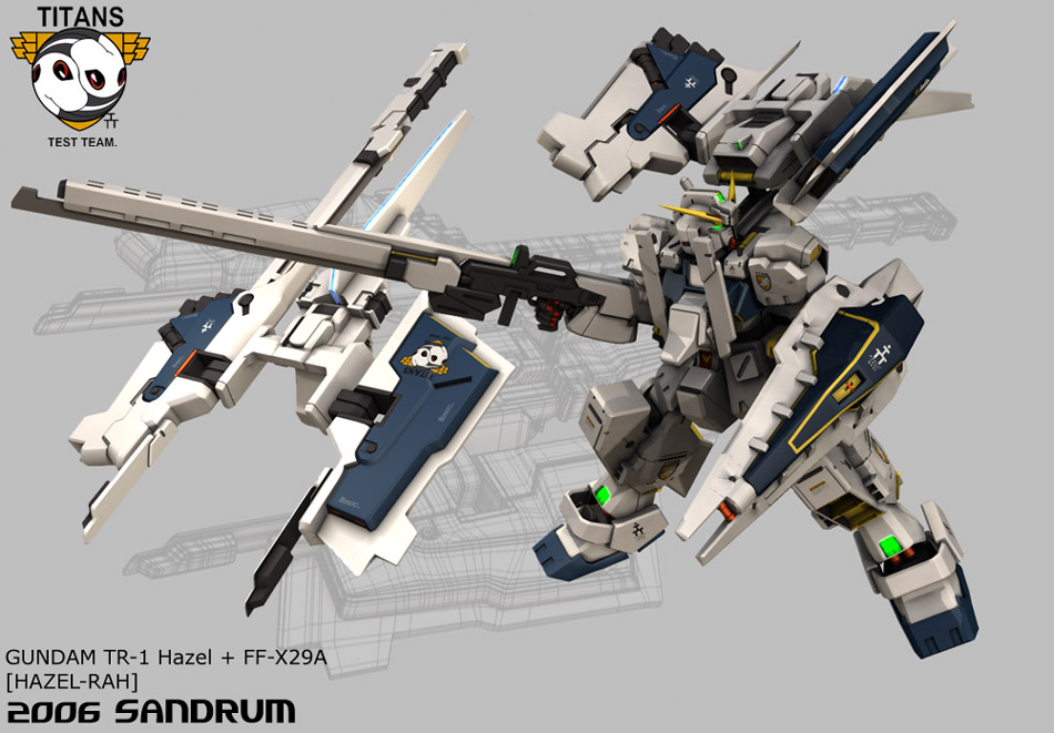 Gundam HAZEL-RAH +HRUDUDU by sandrum