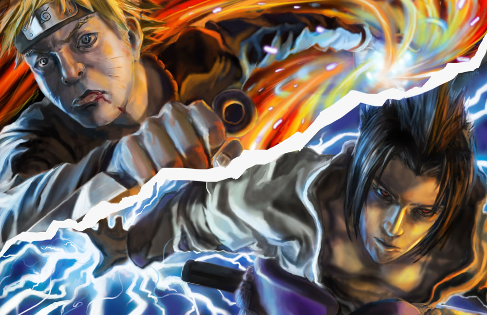 Naruto Vs Sasuke by pollo1567 on DeviantArt