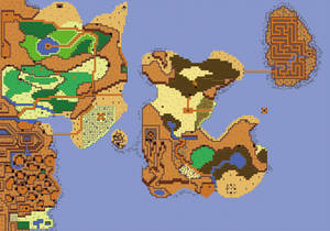 Zelda 2 World Map Remake