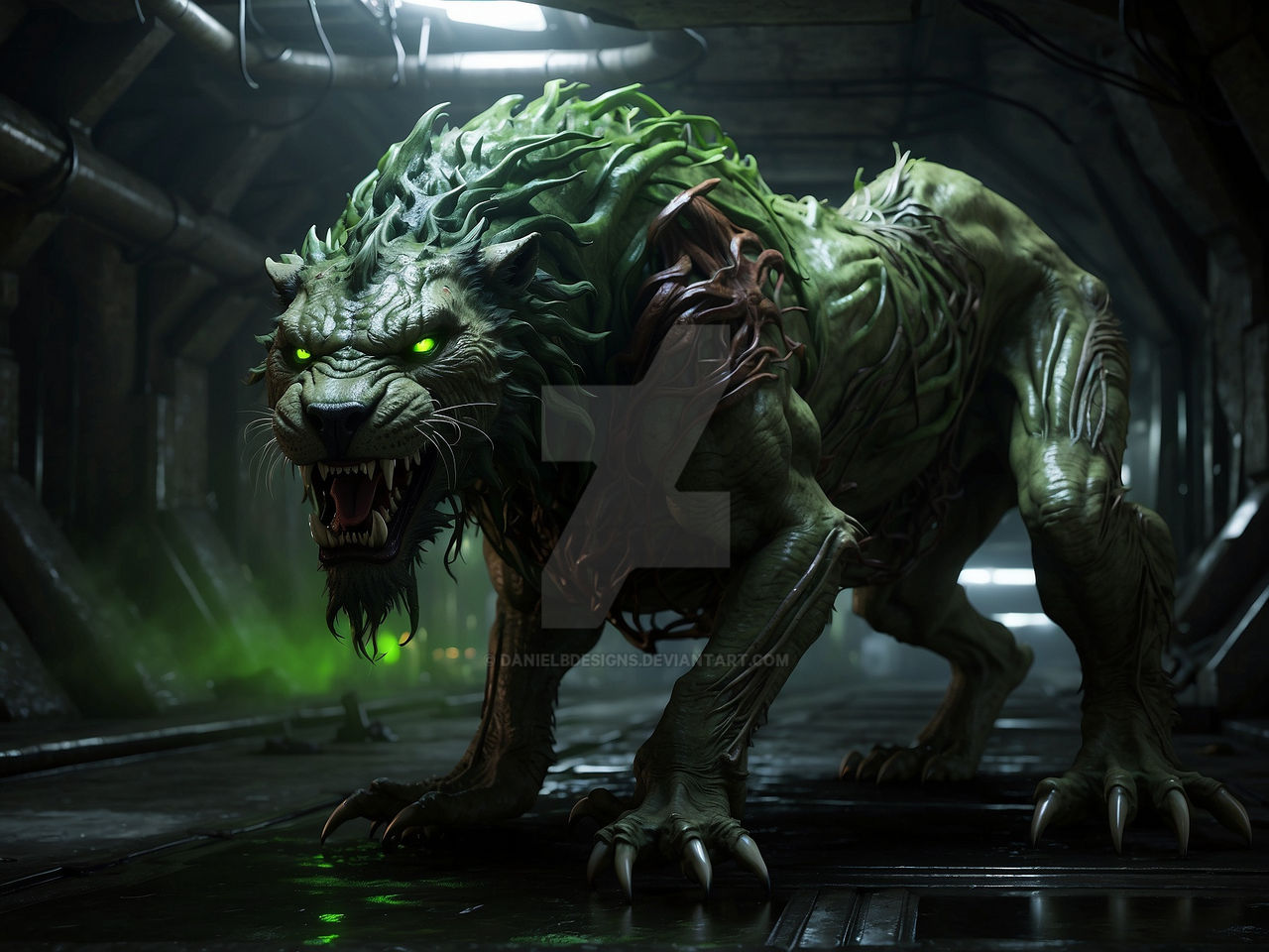 Alien grown in a lion by DanielBDesigns on DeviantArt