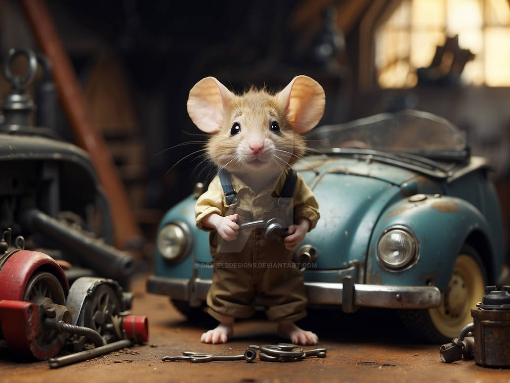 Klaus the little mouse - Mechanic by DanielBDesigns on DeviantArt