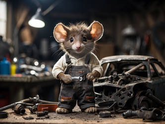 Klaus the little mouse - Auto body repairer