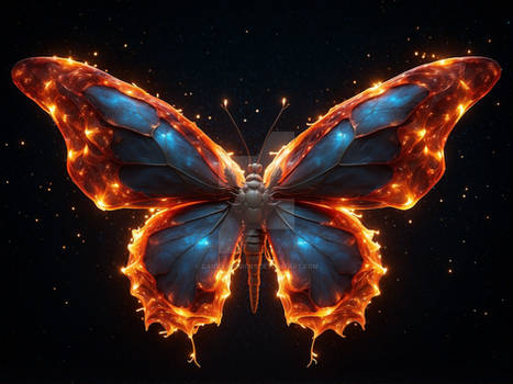Fiery butterfly