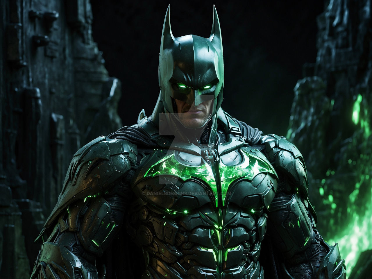 Batman Using Kryptonite Knight of Kryptonite: Batman's Luminous Armor by DanielBDesigns on ...