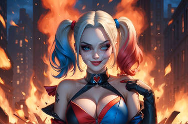 Alluring Inferno: Harley's Charisma