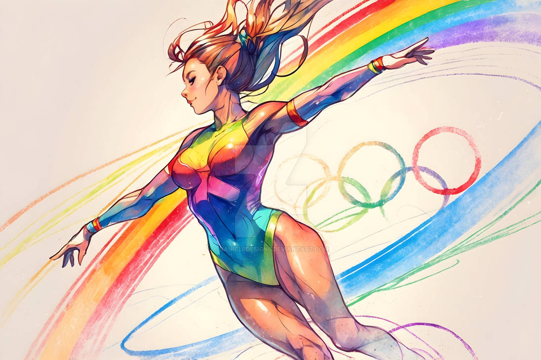 Olympics Deviantart Chromatic Celebration: Rainbow Tribute to Olympics by DanielBDesigns on ...