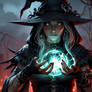 Enchanting sorceress from the afterlife