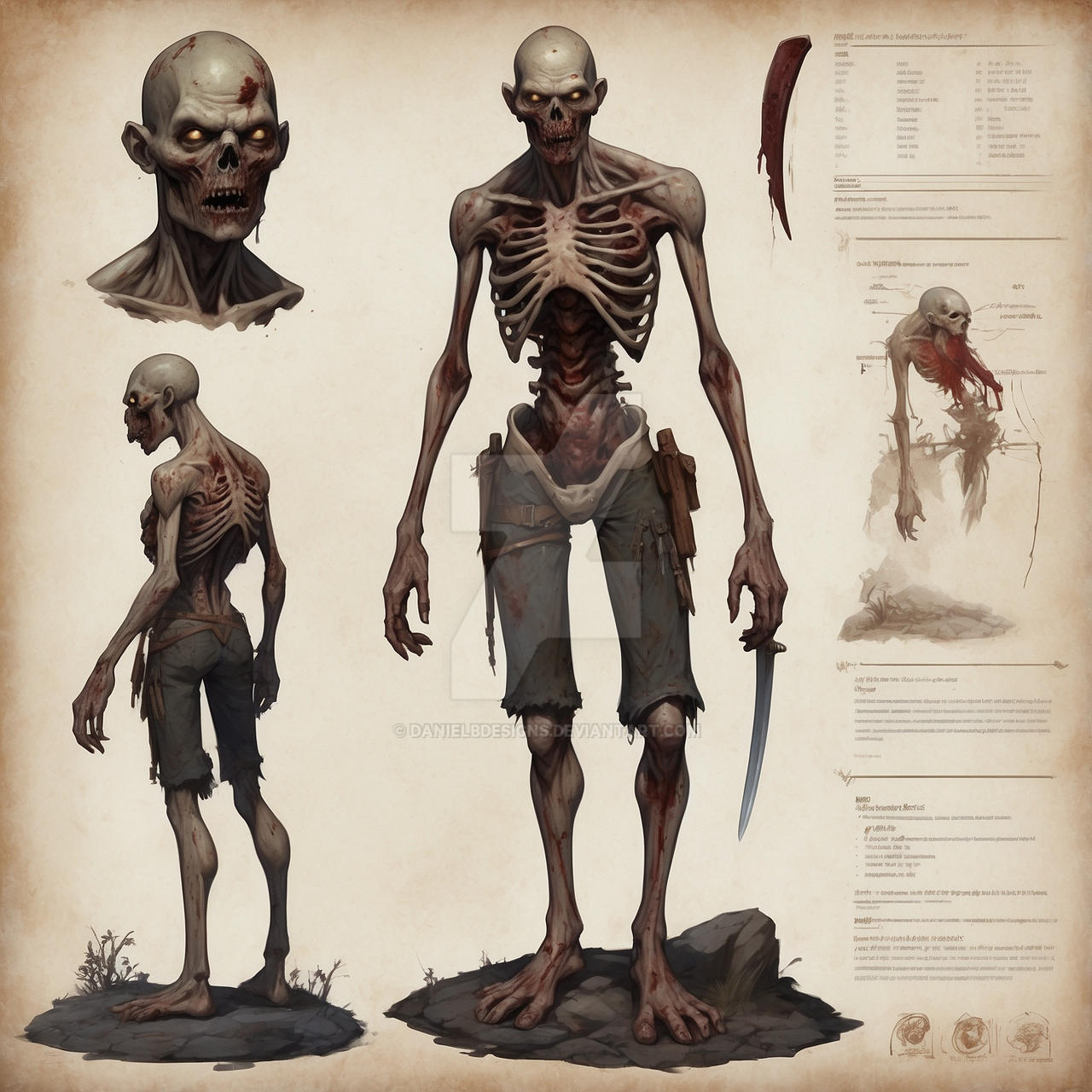 Character concept - Zombie 11 by DanielBDesigns on DeviantArt