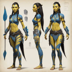 Character concept - Aboriginal female 1