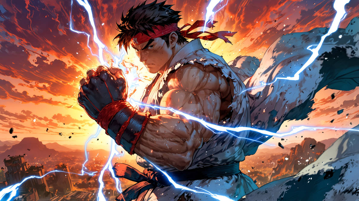 Front Facing Ryu Ryu's Fierce Elegance in the Wind by DanielBDesigns on DeviantArt