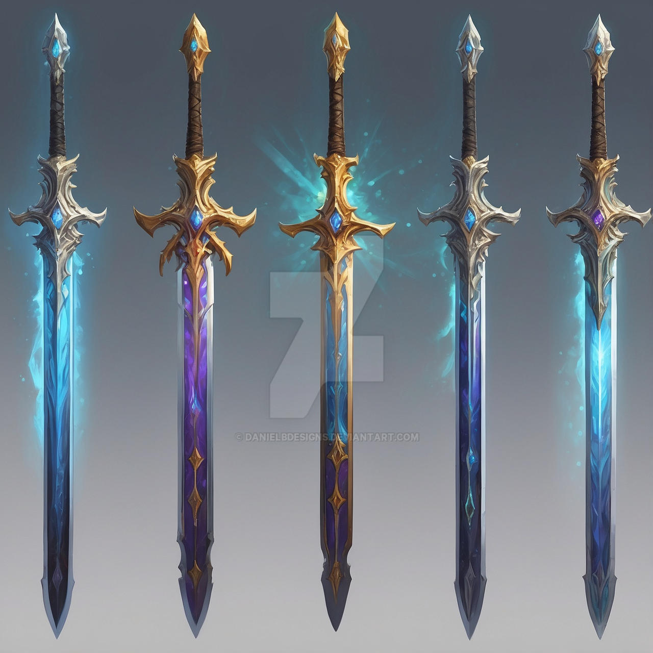Daniel Sword Prop design - Swords 01 by DanielBDesigns on DeviantArt