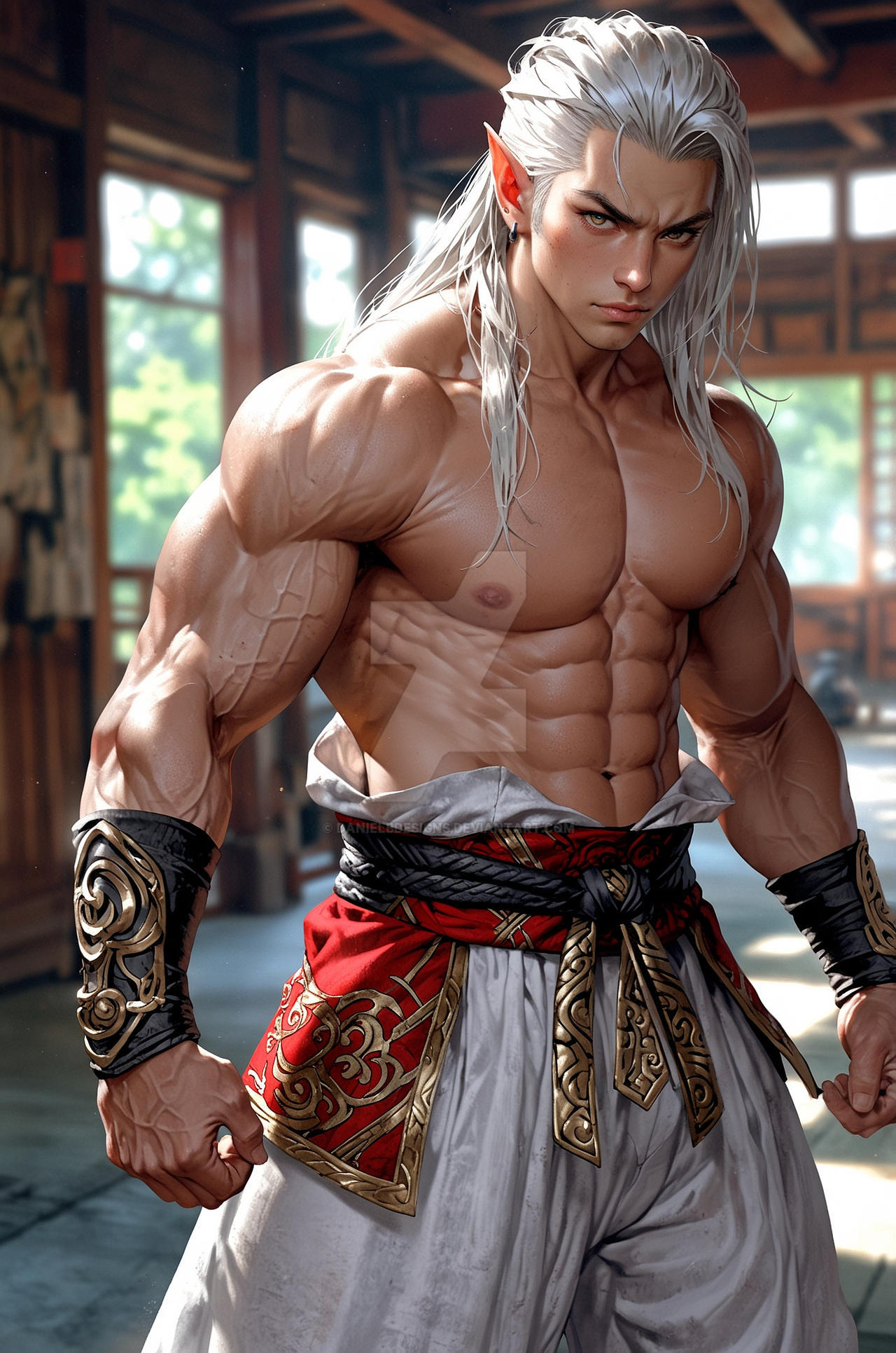 Elf Jujitsu Fighting grace - The elven karateka by DanielBDesigns on DeviantArt