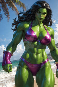 Irresistible siren - She Hulk's stunning forms