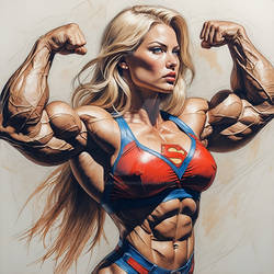 Kryptonian muscles - Statuesque Supergirl - 3