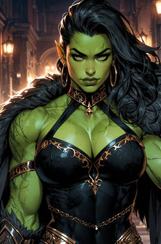 Premium gallery Potent female orcish charm 047