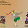 Anthropomorphic Owl Model Sheet