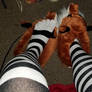 Toe socks and fox slippers!