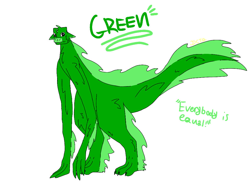 Green from Rainbow Friends by DuckCatTheQurugosk on DeviantArt