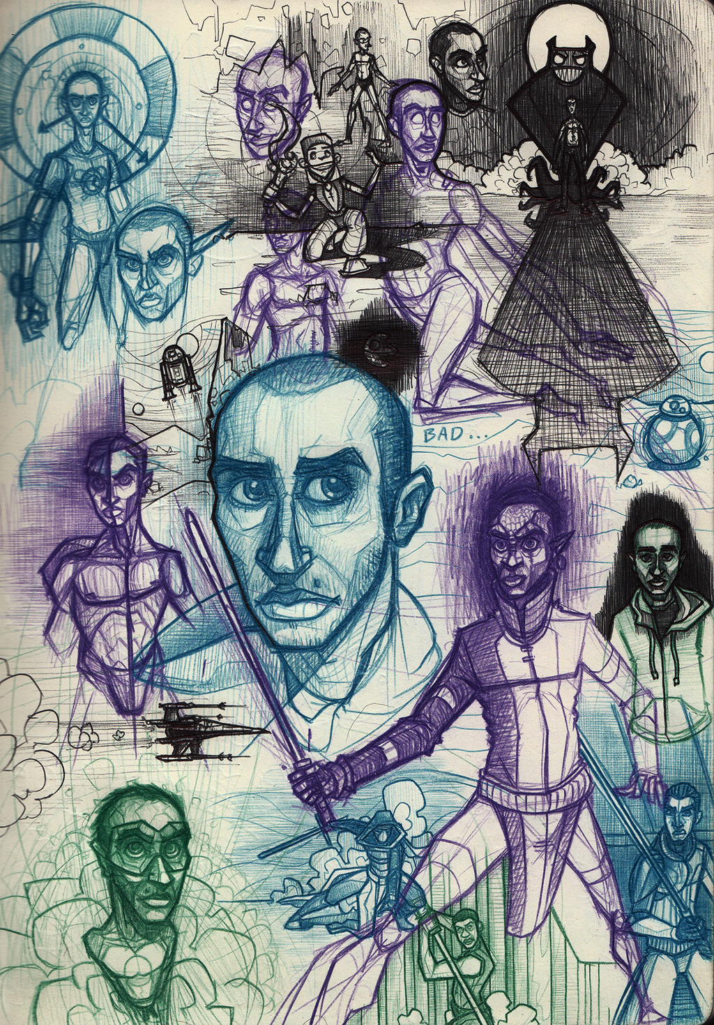 Belth Star Wars and Self Portraits by Illustronomer on DeviantArt