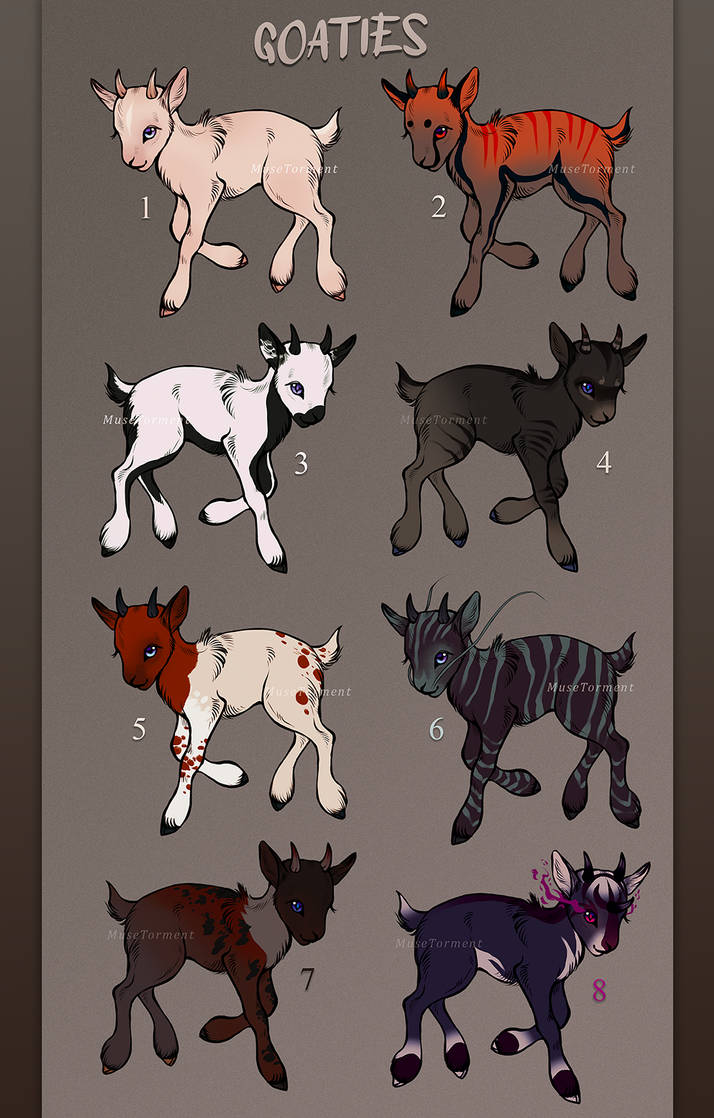 Deviantart Grumpy Goat (OPEN) Adoptable GOATS by MuseTorment on DeviantArt
