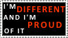 Different - proud - Stamp by Bubel-Coyot