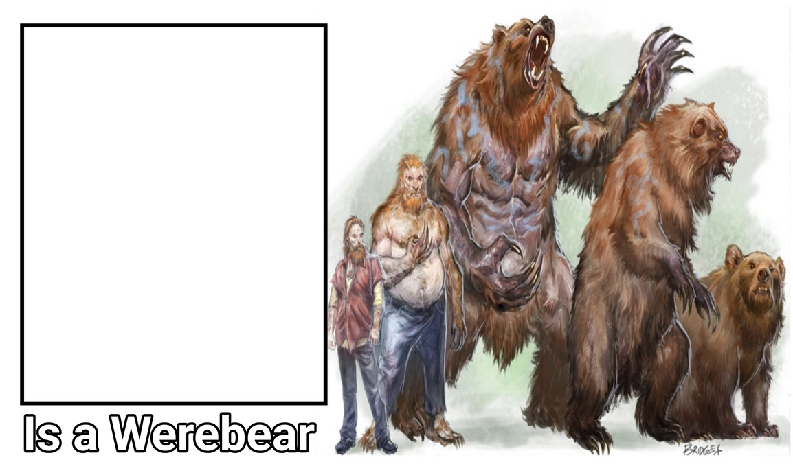 Werebear Stat Block Character Is A Werebear Template By Kira8675309 Dl by GalvaEmperor on ...