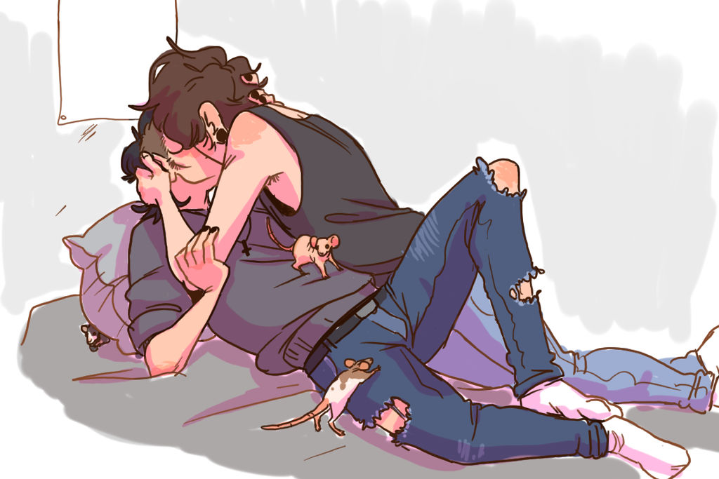 gaykissing ur best bro at 11 percent capacity by actualdog