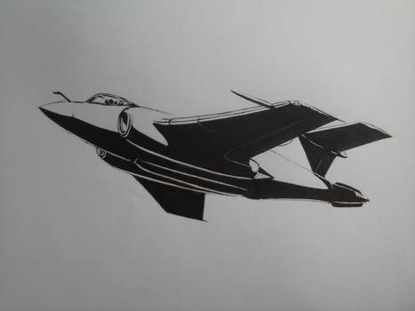 Hawker Siddeley Buccaneer Mk.50 Ink Drawing [I]