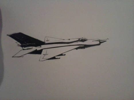 MiG - 21 Ink Drawing [II]