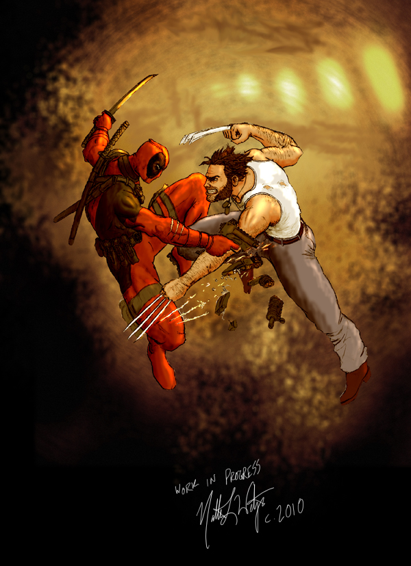 Wolverine Vs Deadpool By Sebadorn On Deviantart