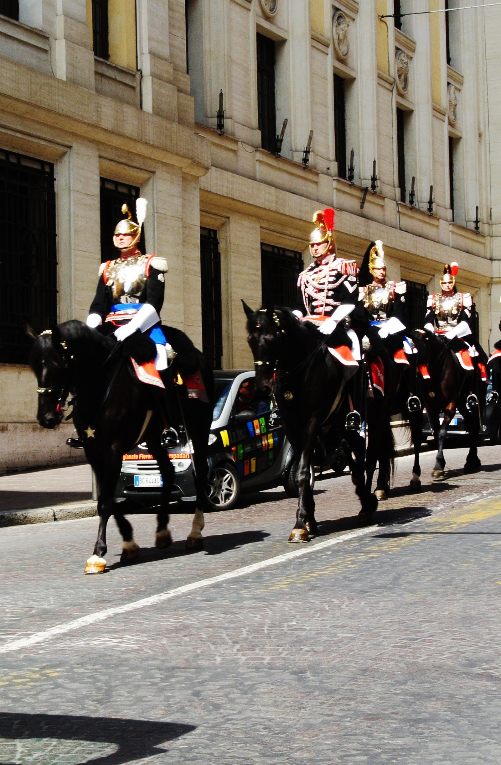 Ceremonial Roman Mounted Guards, Rome 2012