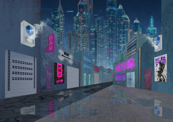 Cyberpunk landscape - Kosmo City