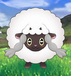 The new little lamb is very cute Wooloo