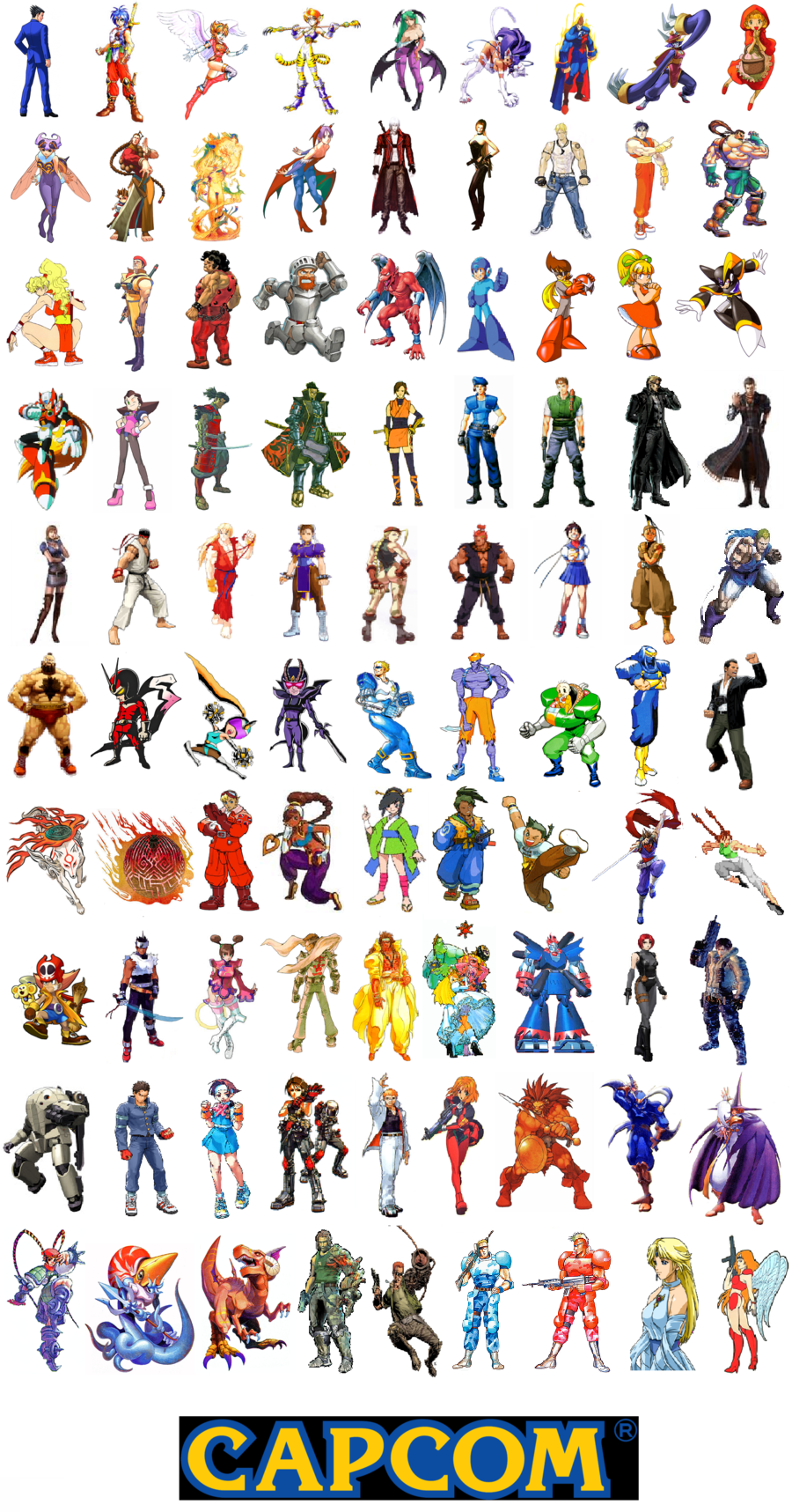 Capcom All-stars by TJE101 on DeviantArt